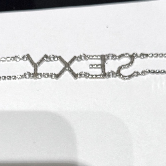 ✨ Silver Crystal “SEXY” Statement Bracelet – Sparkly, Sassy & Ready to Shine! ✨ - Picture 10 of 16